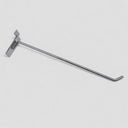 12 Pcs 12” Chrome Slatwall Hook, Retail Display Wire Metal Hanger for Store Wall Merchandising & Panel Fixture