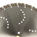 16” x .125” x 1”–20mm Aggressive Turbo Notched Diamond Saw Blade – Wet & Dry Masonry Cutting Disc for Concrete, Brick & Block
