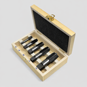 5 Pc NPT Pipe Tap Set – 1/8”, 1/4”, 3/8”, 1/2”, 3/4” National Pipe Thread Taps for Plumbing, Metalworking & Thread Repair