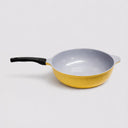 12.5" Ceramic Nonstick Wok Pan – Ceramic Coated Interior & Exterior, PFOA-Free, Korean Made Cooking Pan for Stir Fry & Everyday Meals