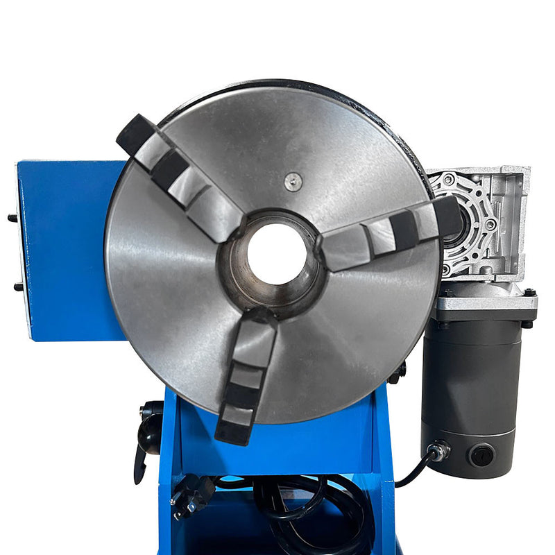 120-250 LBS 8" Hollow Chuck Welding Positioner Turn Rotary Table Tilt 0-90