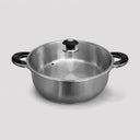 10 Quart Stainless Steel Low Pot 12-1/2" Cooking Pot, Low Stock Pot for Stews, Soups, Braising & One-Pot Meals
