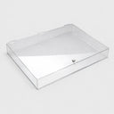 24” x 18” x 3” Clear Acrylic Locking Display Case, Flat Lucite Security Display Box with Lock & Keys for Retail, Collectibles & Countertop Displays