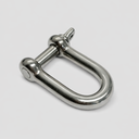 5 Pcs Marine T316 Stainless Steel 5/16" D Chain Shackle with Screw Pin 500 Lbs WLL