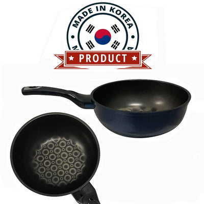 Nonstick 3D Diamond Coating Wok Cookware 9''(22cm) Made in Korea