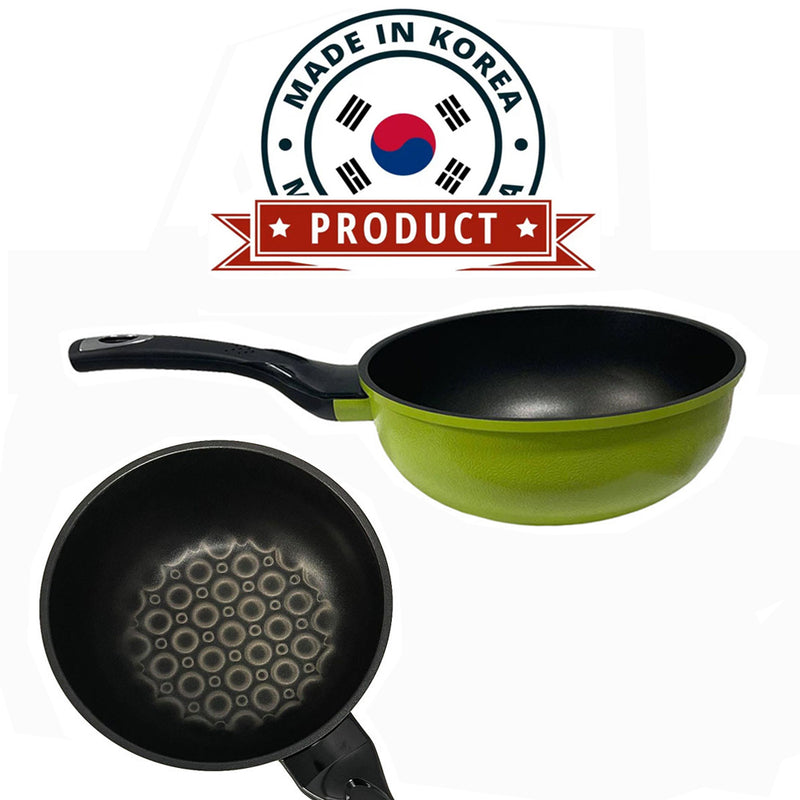 Nonstick 3D Diamond Coating  Wok Frying Pan Cookware 8" (20cm)-MADE IN KOREA