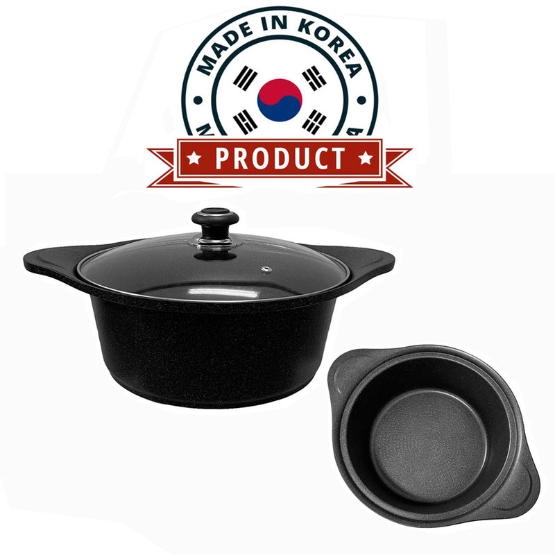 5 Layers Non-Stick Marble Coating Sauce Pot Cookware 11&