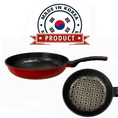 Nonstick 3D Diamond Coating  Wok Frying Pan Cookware 13" (32cm) - MADE IN KOREA