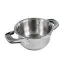 4 Qt Stainless Steel Stock Pot with Glass Lid – Cooking Pot with Double Side Handles, Even Heating Sauce & Soup Pot for Daily Cooking