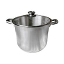 6 Qt Stainless Steel Stock Pot with Glass Lid – Cooking Pot with Double Side Handles, Even Heating Sauce & Soup Pot for Daily Cooking