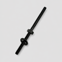 10 Pcs T316 Stainless Steel Black Oxide Hand Swage Wrench Flat Stud 1/4"-20 Thread For 1/8" Cable Rail