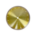 10” Tile & Granite Diamond Saw Blade, Mesh Rim Wet & Dry Cutting Disc, 5/8” Arbor for Porcelain, Ceramic & Stone