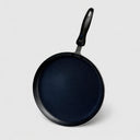 11" Nonstick Round Griddle Pan Single Burner Frying Pan with Durable Nonstick Coating for Pancakes, Eggs & Grilling