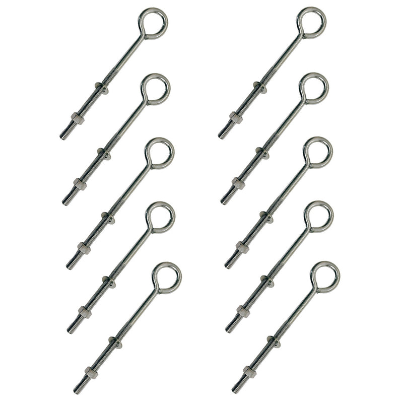 Marine Stainless Steel Turned Eye Bolt Washer 3/8", 5/16"