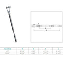 Marine Swageless Toggle Turnbuckle For Cable Rail Wire, T316 Stainless Steel