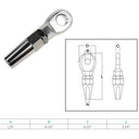 Marine Boat Swageless Eye Terminal Cable Rail Railing Wire Rope T316 Stainless Steel