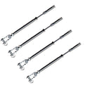 Marine T316 Stainless Steel Swageless Toggle Turnbuckle for Cable Rail Wire Rope, Adjustable Railing Tensioner for Deck, Stair, Dock, and Rigging