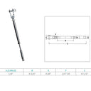 Marine T316 Stainless Steel Swageless Toggle Turnbuckle for Cable Rail Wire Rope, Adjustable Railing Tensioner for Deck, Stair, Dock, and Rigging