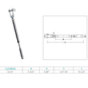 Marine T316 Stainless Steel Swageless Toggle Turnbuckle for Cable Rail Wire Rope, Adjustable Railing Tensioner for Deck, Stair, Dock, and Rigging
