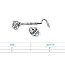 Boat Deck Cabin Hook Latch Stainless Steel Hardware Hook Door Window