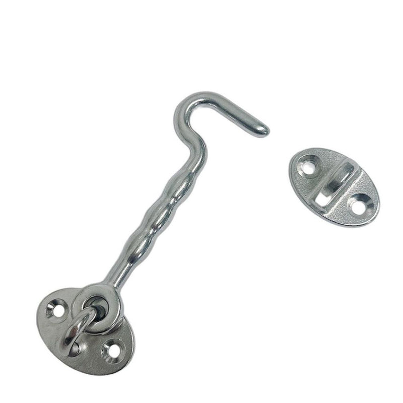 4" Marine Boat Deck Cabin Hook Latch Stainless Steel Hardware Hook Door Window