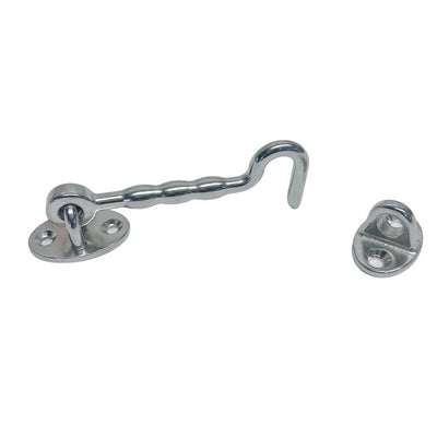 4" Marine Boat Deck Cabin Hook Latch Stainless Steel Hardware Hook Door Window