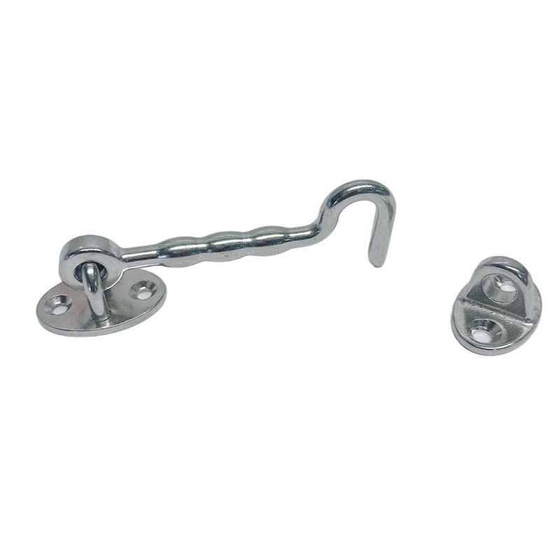 4" Marine Boat Deck Cabin Hook Latch Stainless Steel Hardware Hook Door Window
