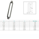 Marine Grade Turnbuckle Body Stainless Steel T316