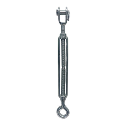 Marine Grade Stainless Steel Jaw Eye 3/16" x 2-1/4" Turnbuckles for Cable Rope