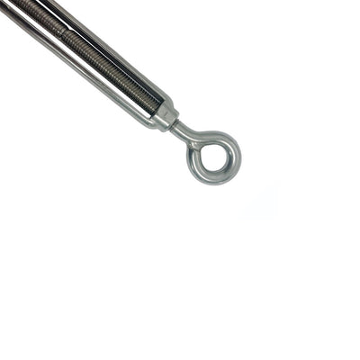 Marine Grade Stainless Steel Jaw Eye 3/16" x 2-1/4" Turnbuckles for Cable Rope