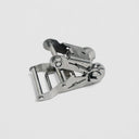 Marine T304 Stainless Steel 2" Heavy Duty Ratchet Buckle Tie Down Rope 1600 Lb WLL