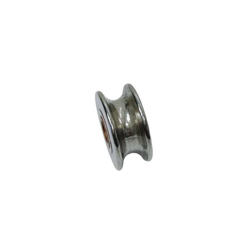Marine 1-1/4" Sheave Wire Pulley Brass Bushing 5/16" Rope Stainless Steel 4 Pcs