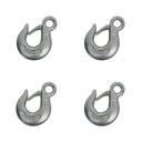 Marine Boat 5/16" Eye Slip Hook WLL 1,500 Lb Drop Forged Stainless Steel 4 Pcs