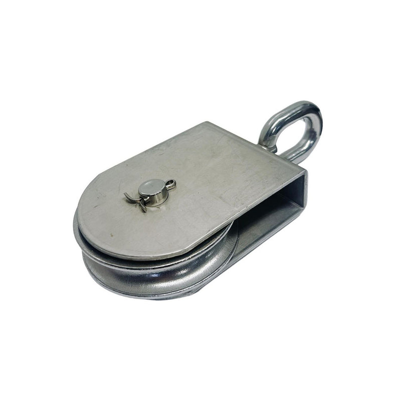 Marine 2" Sheave Square Block 3/8" Rope Pulley 1000Lb WLL Stainless Steel 4 Pcs