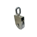 Marine 4" Sheave Square Block 5/8" Rope Wire Pulley 2000Lb WLL Stainless Steel