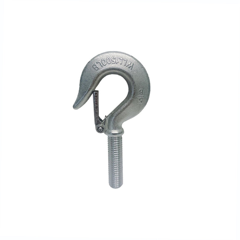 Marine 5/8" Threaded Shank Hook Drop Forged Hook 1,500 Lb WLL Stainless Steel