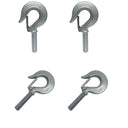 Marine 5/8" Threaded Shank Hook Drop Forged Hook 1500Lb WLL Stainless Steel 4Pcs