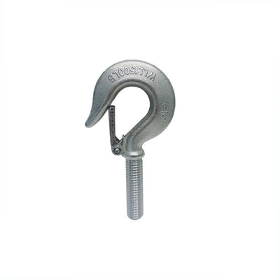 Marine 5/8" Threaded Shank Hook Drop Forged Hook 1500Lb WLL Stainless Steel 4Pcs