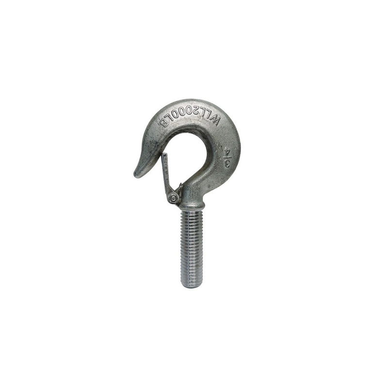 Marine 3/4" Threaded Shank Hook Drop Forged Hook 2,000 Lb WLL Stainless Steel