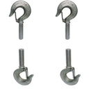 Marine 3/4" Threaded Shank Hook Drop Forged Hook 2000Lb WLL Stainless Steel 4Pcs