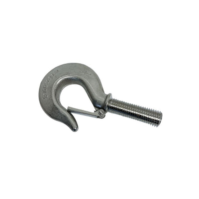 Marine 7/8" Threaded Shank Hook Drop Forged Hook 2,500 Lb WLL Stainless Steel