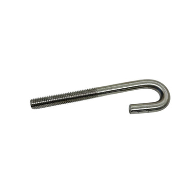 Marine Boat 3/8" x 5" J Bolt Spring Hook J-Bolt J Hook Stainless Steel T316
