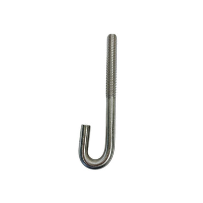 Marine Boat 3/8" x 7" J Bolt Spring Hook J-Bolt J Hook T316 Stainless Steel 4 Pcs