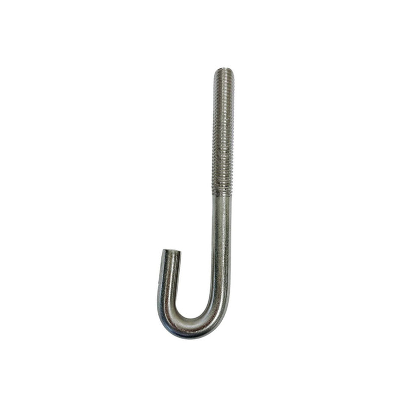 Marine Boat 3/8" x 7" J Bolt Spring Hook J-Bolt J Hook T316 Stainless Steel 4 Pcs