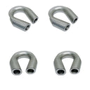 5/8" Marine Wire Rope Thimble Captive Tube Thimble Stainless Steel T316 4 Pcs