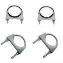 Stainless Steel T316 Pipe U Bolt Clamp U-Bolt Exhaust Clamp for 1-3/4" Pipe 4 Pcs