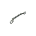 Marine T304 Stainless Steel Long Pad Eye, Cable Rigging Plate for Yacht, Boat, Dock, Deck, and Wire Rope Systems - PACK 10