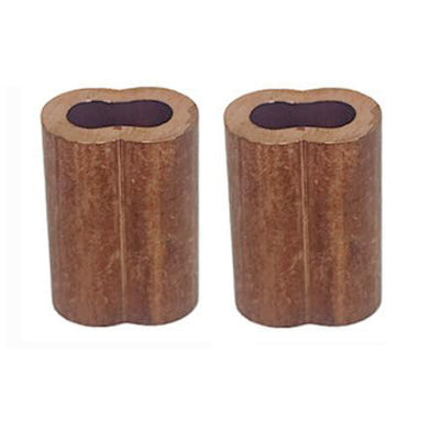 Copper Crimping Loop Sleeve Wire Rope Sleeves Double Barrel Ferrule