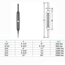 Marine Deck Stub End Turnbuckle Stainless Steel T316