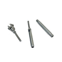 1/4" Thread Fork & Hand Swage Stud Turnbuckle 1/8" Cable Stainless Steel 4 Pcs